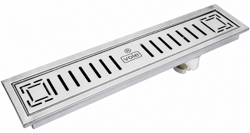 Voie Drainer Zigzag 100x450 mm SS-304 Matt