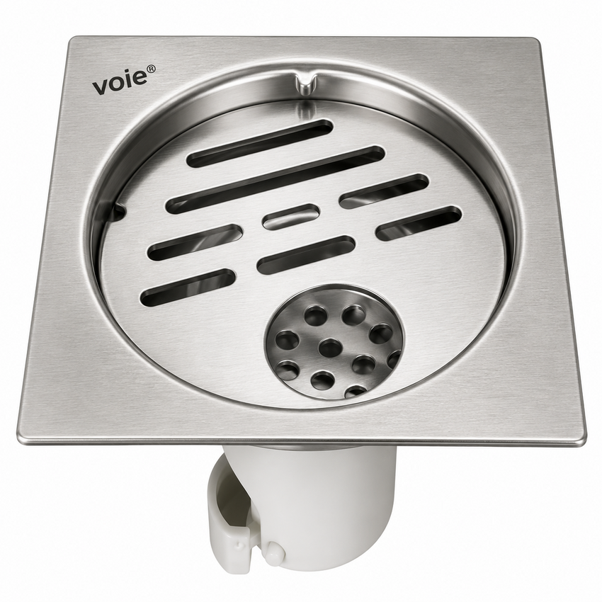 Voie Classic SQ RD Cut 127x127 mm SS-304 Matt